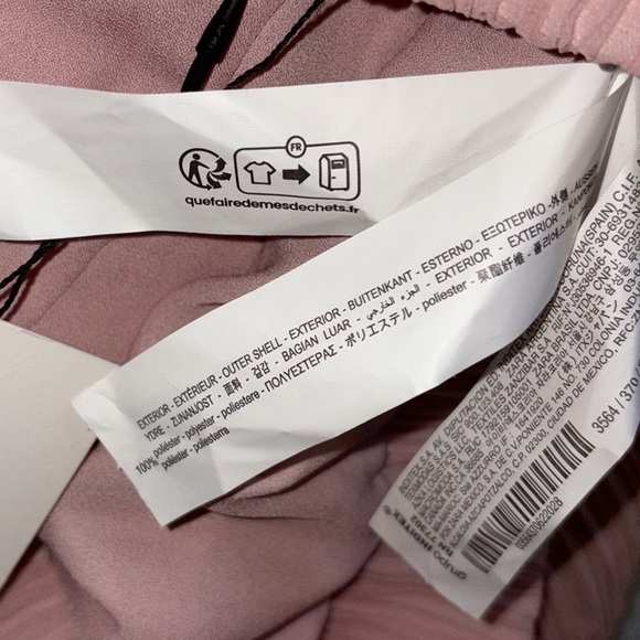 NWT Zara Blush Pink Plisse Pleated Wide Leg High Waist Pants - S - Picture 13 of 14